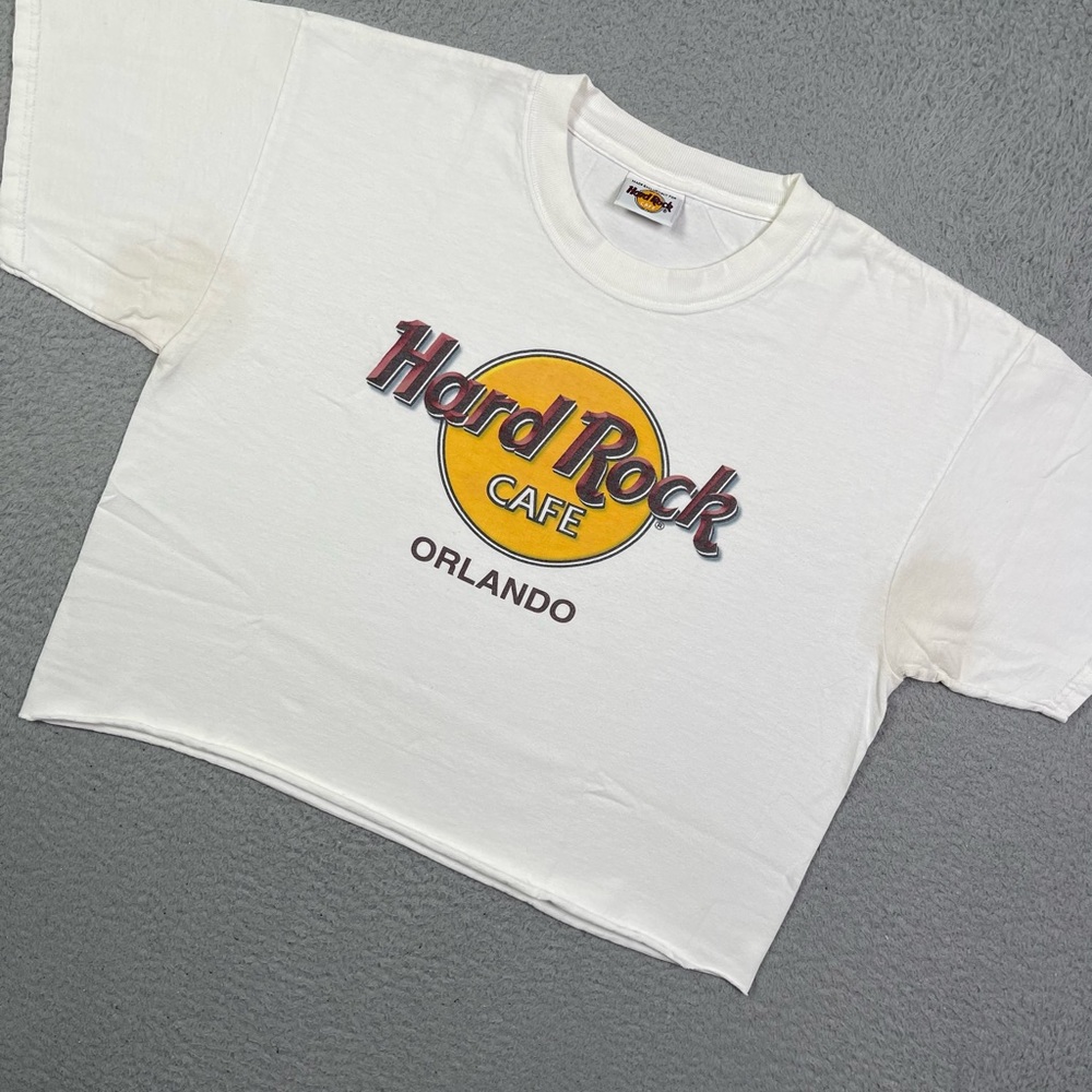 Vintage Hard Rock Cafe Orlando crop‎ top T-shirt